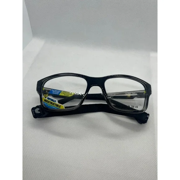 Rec Specs Virtually‎ Indestructible Eyeglasses Z8-Y40 363 Smoke Grey Black