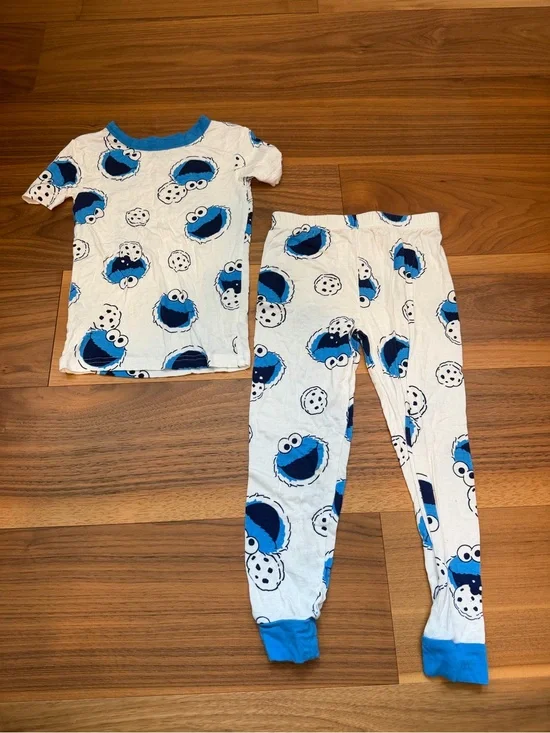 Sesame Street Cookie Monster Super Soft Pajama Set, 5T