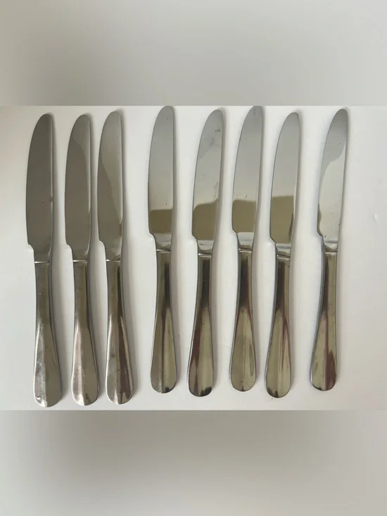 Pfaltzgraff Stainless Steel Dinner Knives Set of 8 Replacement Flatware