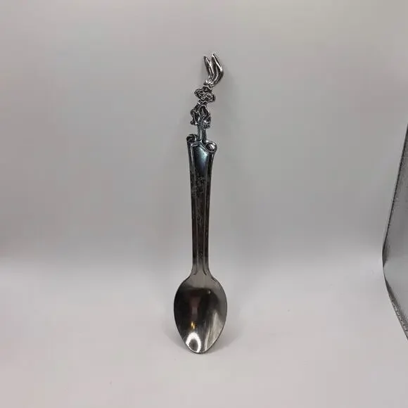 Vintage Nestle Quik Bunny Rabbit Stainless Steel Spoon NesQuik Collectible milk
