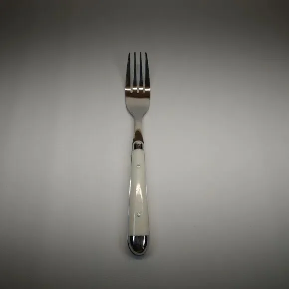 Jean Dubost Pantry White Dinner Fork Stainless Flatware Replacement Discontinued