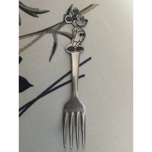 Vintage Walt Disney Mickey Mouse Childs Fork Bonny Japan Stainless Steel