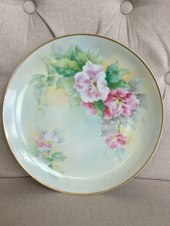 Limoges Green-Stamped Porcelain Mark