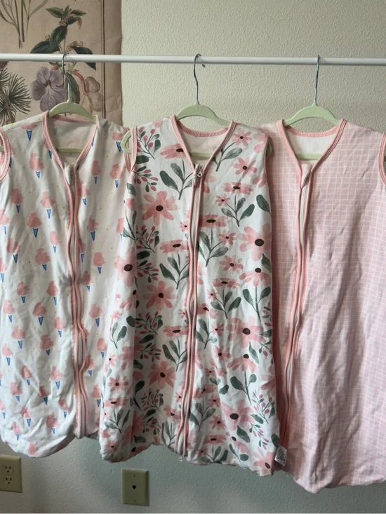 Yoofoss Baby Sleep Sack Bundle 100% Cotton 6-12 Months Baby Girl