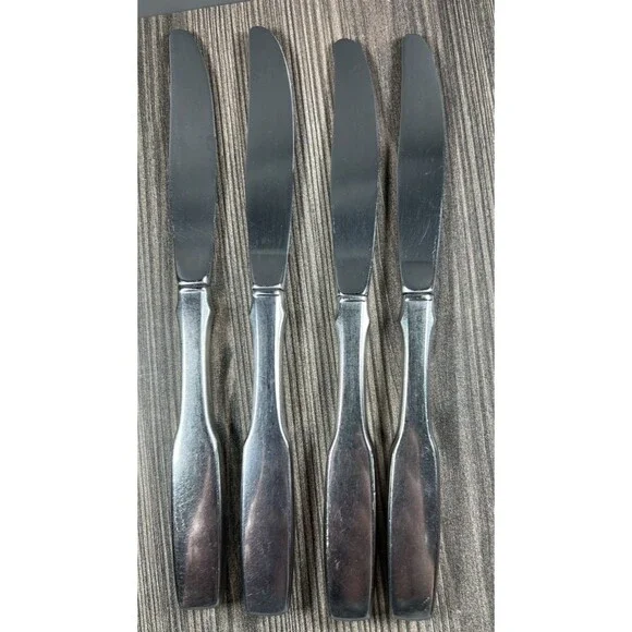 Oneida Community Stainless Paul Revere Set Of 4 Modern Hollow Knife 8 1/2