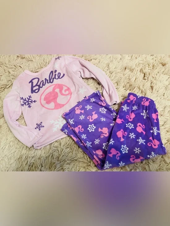 Mattel Barbie 2-Piece Fleece Pajama Set – Size 3T