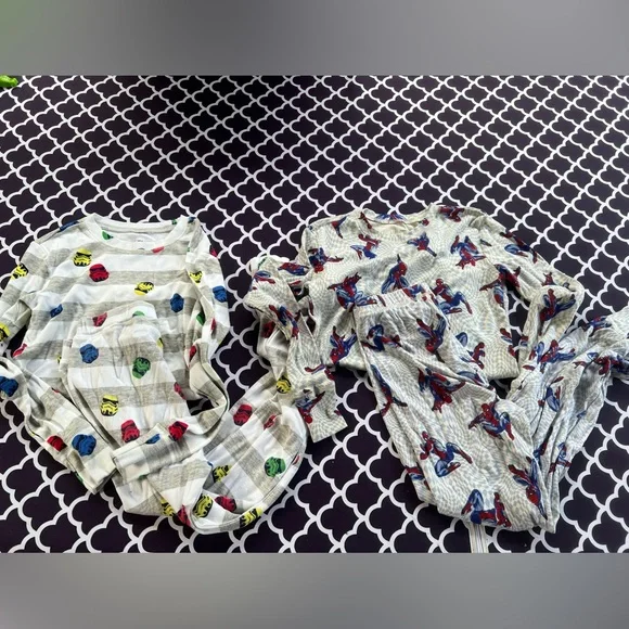 Gap Star Wars and Gap Marvel Spiderman Cotton Boys Cotton Pajamas