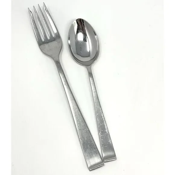 International Lyon NEW CHARM Stainless Teaspoon 5 7/8” & Salad Fork 7 1/8”