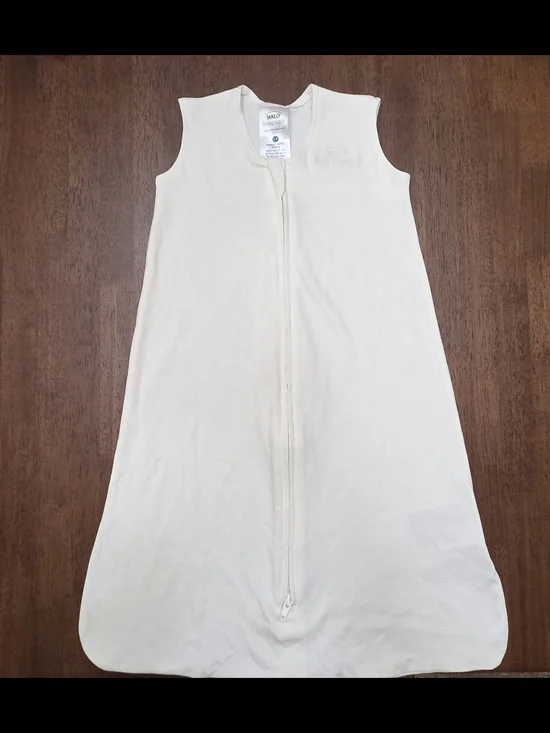 Halo Cream Zippered Sleep Sack for Kids