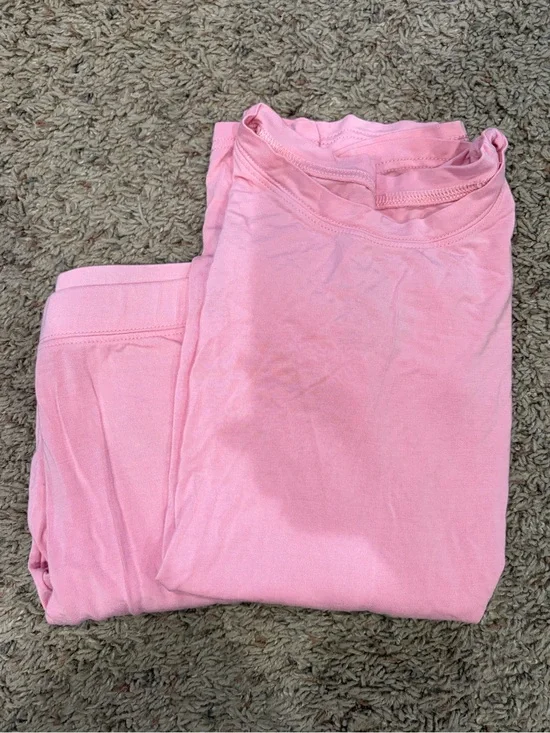 Little Sleepies Soft Pink Pajama Set - Long Sleeve Top + Long Pants