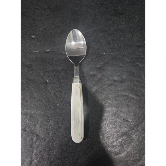 Corelle Shadow Iris Spoon,‎ Corning Flatware, Plastic Handle Utensil, Vtg Spoon