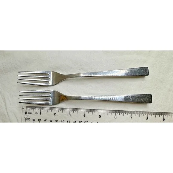 Towle‎ Luxor Dinner Forks Stainless Flatware Silverware Set of 2 Replacement MCM