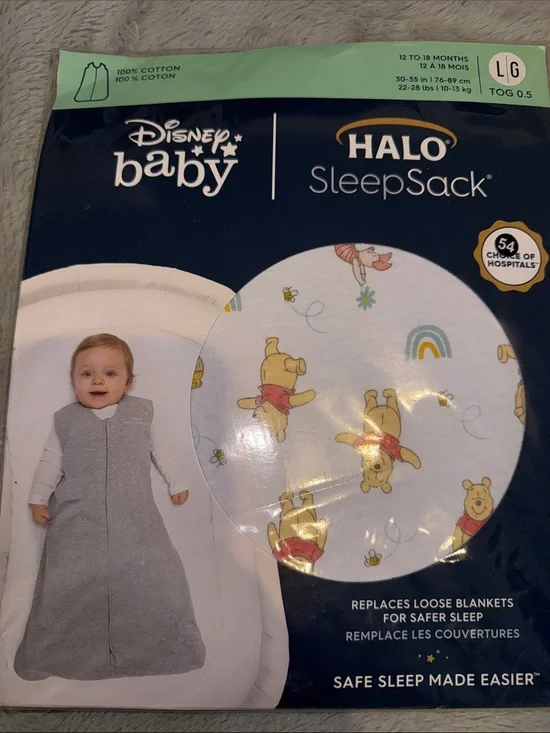 Disney Baby HALO SleepSack Winnie the Pooh 12-18 months NWT