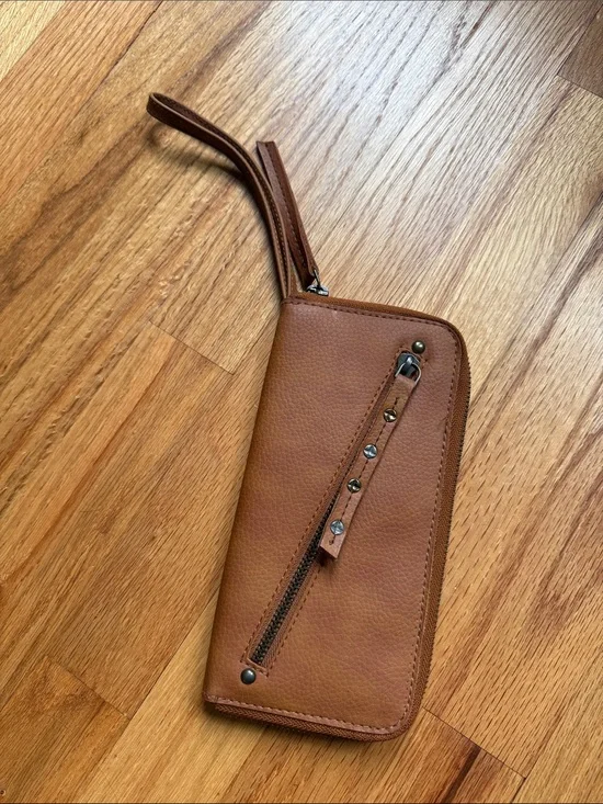 Free People Vegan Leather Wristlet Wallet