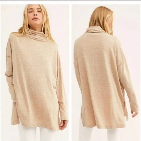 Free People We The Free Bella Vista Tunic in Tan XS