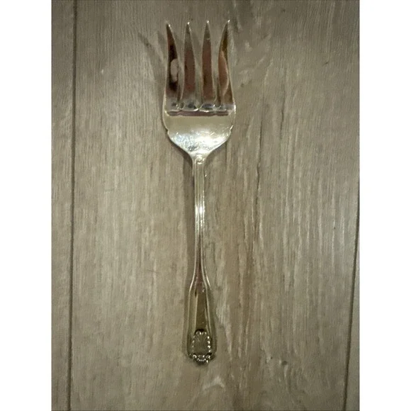 Vintage‎ Retroneu Silver  COVENTRY SHELL  Silverplate Cold Meat Serving Fork