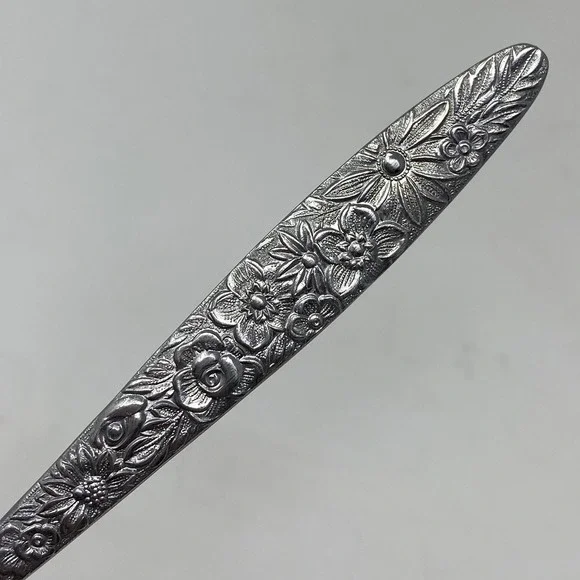 Stanley Roberts Dinner Fork Silver Bouquet Floral Stainless Japan