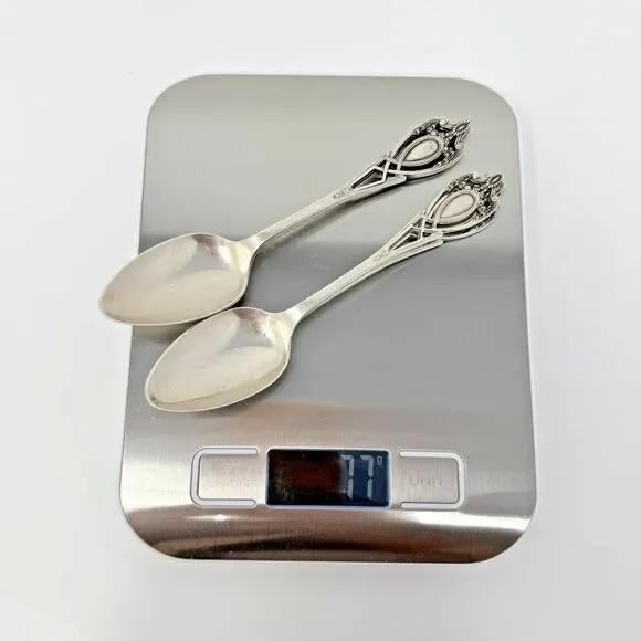Rogers Lunt & Bowlen Monticello Sterling Silver Teaspoons Set of 4 77g