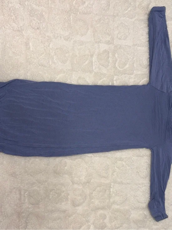 Long Sleeve Nightgown-Blue