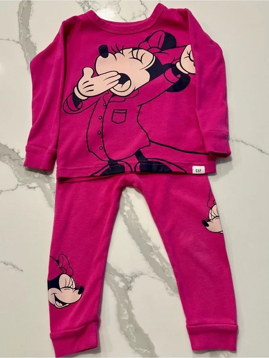 GAP Kids Pink Minnie Mouse Graphic PAJAMA SET❤️