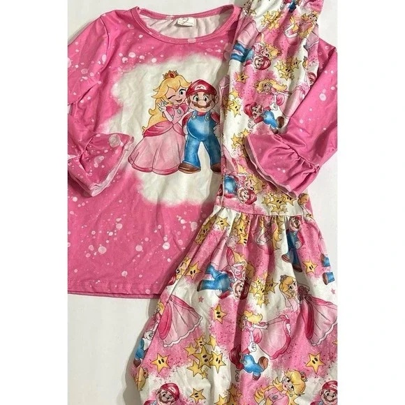 Nintendo, Girls Mario Princess Boutique Outfit (4XL / 8Y-9Y)
