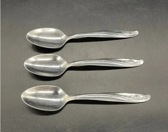 Vintage Oneida Roseanne Custom Stainless Set of 3 Flatware Spoons