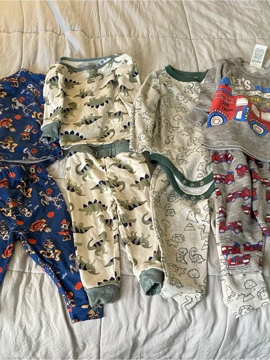 4 dúo pajama Disney Blue Minnie & Pirate Print Toddler Top