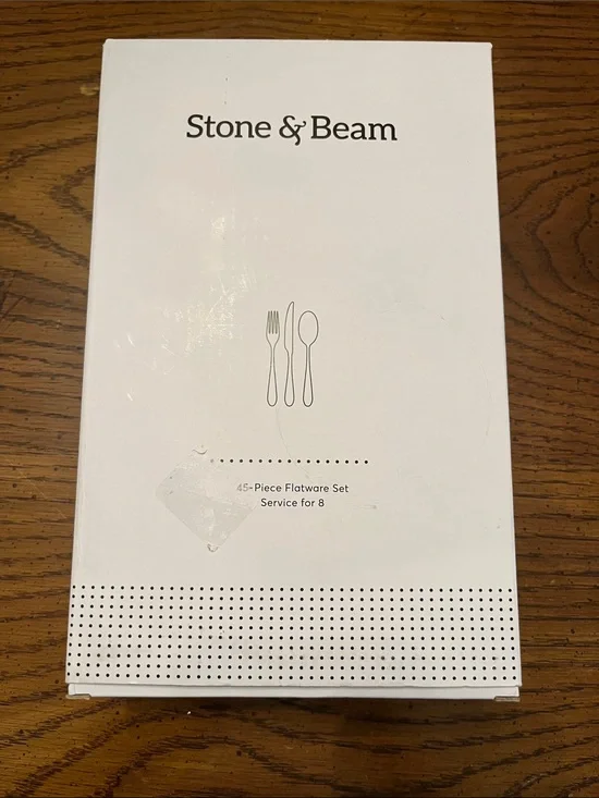 Stone & Beam 45-Piece Flatware Set, new in package