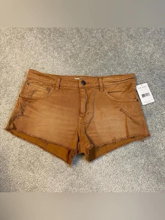 Free People NWT Burnt Orange Distressed Denim Jeans Womens 28