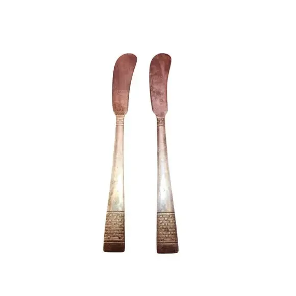 National Silver Co Calvalcade Butter Spreaders Set of 2 Silverplate 5.75