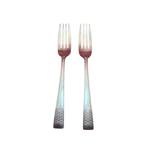National Silver Co Calvalcade Forks Set of 2 Silverplate 7.4