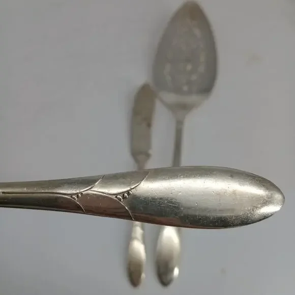 3X Serving LADY HAMILTON Spoon Pie 1932 Silverplate Community Plate Oneida