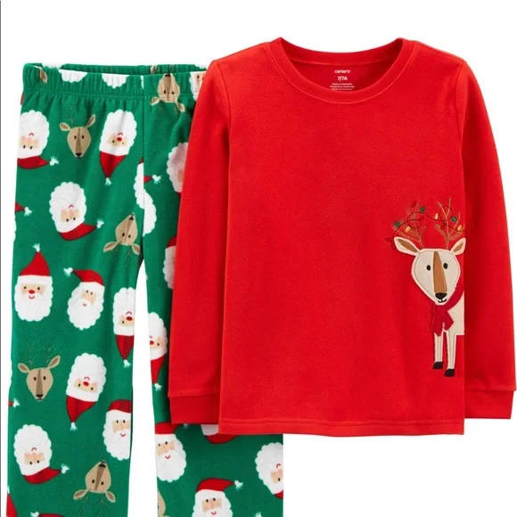 📌🆕 Carter’s • Reindeer • Pajama Set