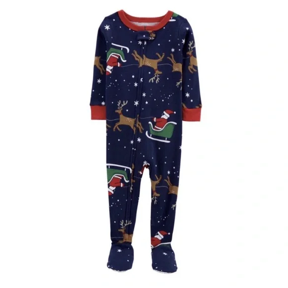 📌🆕 Carter’s • Reindeer • Snug fit • Footie • Pajamas