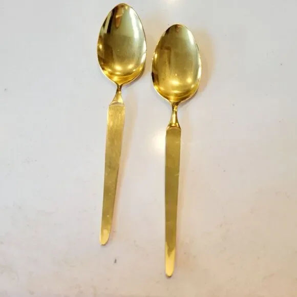 Vintage Stanley Roberts TEASPOONS Flatware Set of 2 Sienna