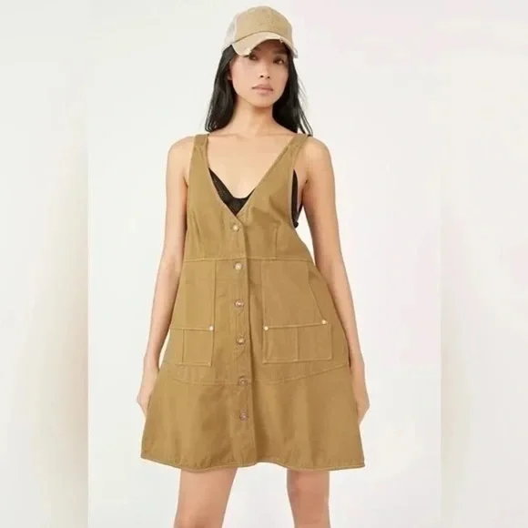 Free People | Pocket Full Of Sunshine Mini Dress Moss Small