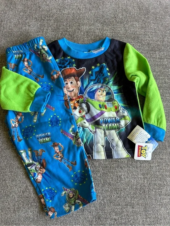 Disney Toy Story Kids Sleep Set - Bright Blue & Lime Green Accents
