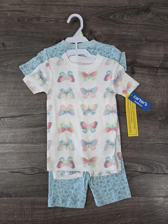 Carter's Girls  Set Of 2 Two-Piece Pajamas Size 4 NWT