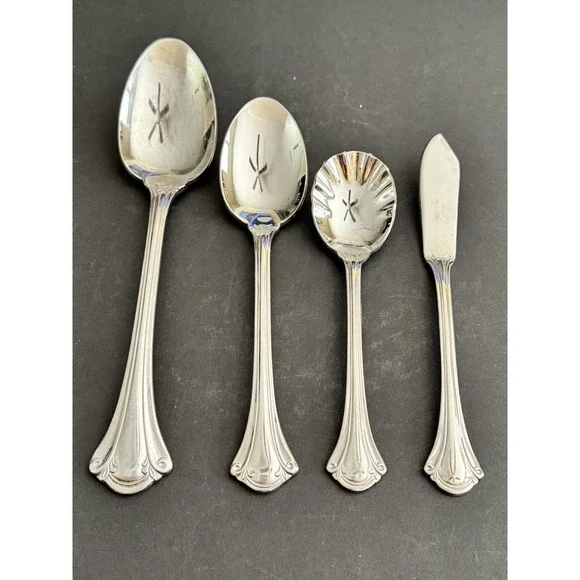 Wallace RESPLENDENCE Tablespoon Teaspoon Sugar Spoon‎ Master Butter Knife (4)