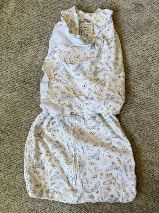 Halo Harry Potter Hedwig SleepSack Swaddle 3-6 Months Small