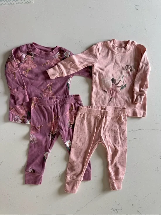 Carter's Pink and Mauve Ballerina Pajama Two-Pack