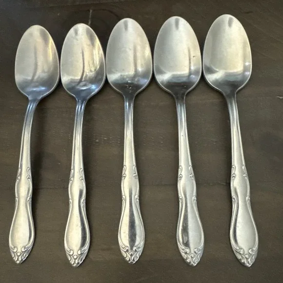 Oneida HOMESTEAD Teaspoons Simeon & George H Rogers‎ Stainless Flatware-5