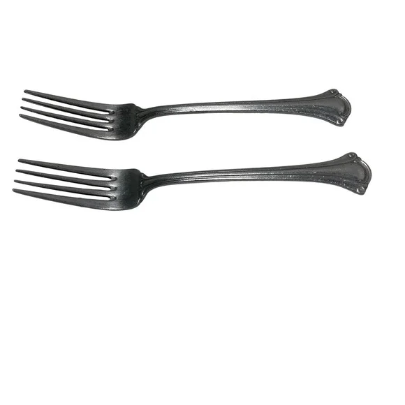 Serco SEO8 Palm Stainless Dinner Fork Scroll Tip Korea Set 2 7.25