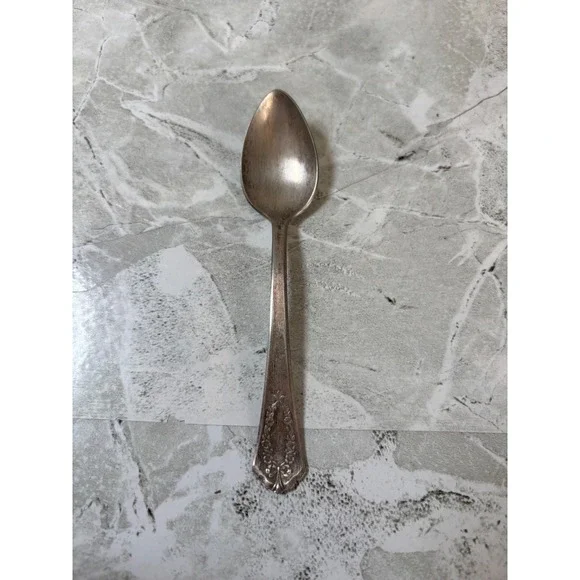 Vintage Hotel Bigelow Ogden Utah‎ Floral Dinner Spoon Tableware Collectible