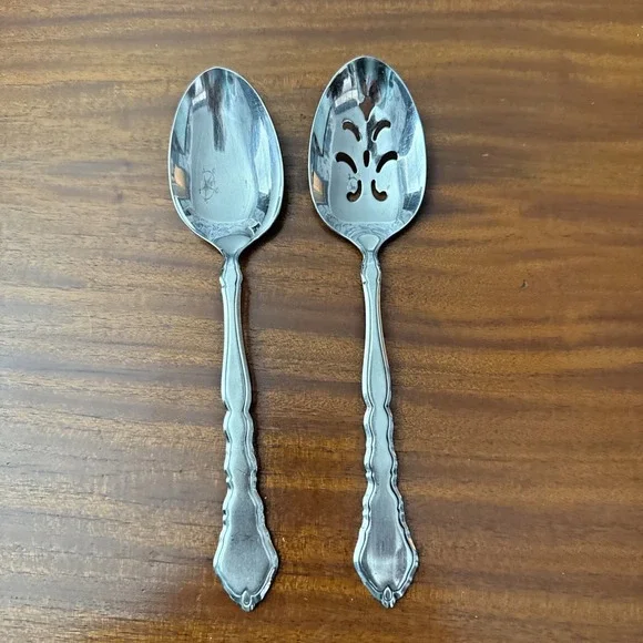 Oneida Community SATINIQUE Stainless Steel Serving Utensils – 2 Piece Set MCM‎