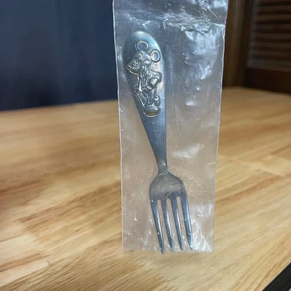 VTG Reed & Barton Silverplate‎ Mickey Mouse Kids Child Fork Made in USA Sealed