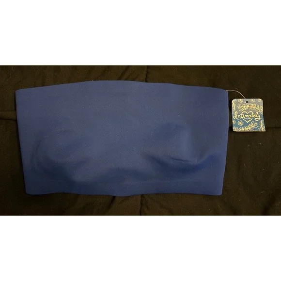 NEW Free‎ People Intimately Blue Flame Unlined Bandeau Bra Bralette, Small