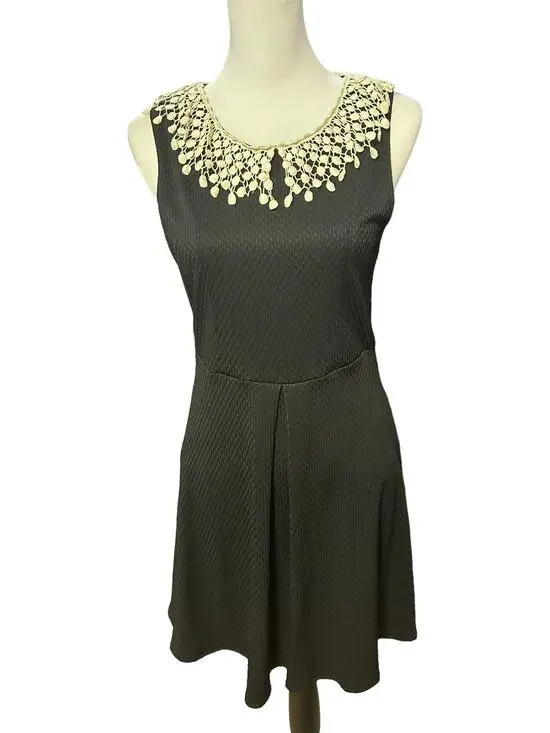 Free People Dress Black White Small