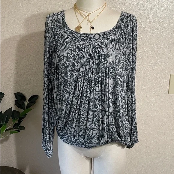 Free people print top
