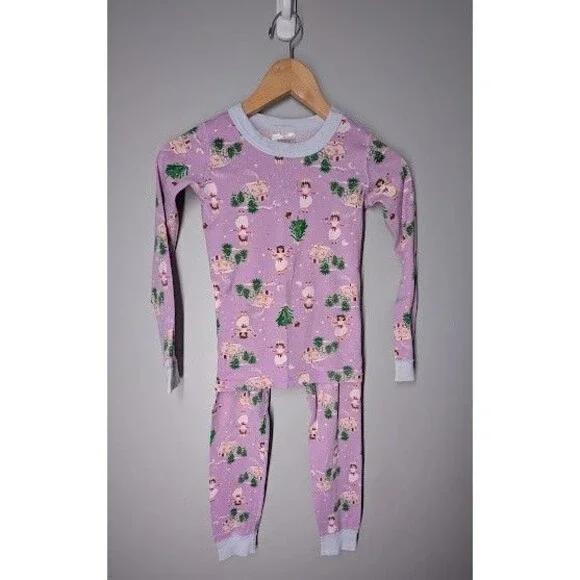 Hanna Andersson Purple Lucia Holiday Dancer Pajamas Girls 130 US 8